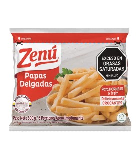 PAPAS ZENU DELGADAS  BOLSA 500 GRAMOS
