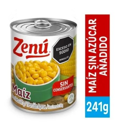 MAIZ TIERNO ZENU LATA 241 GRAMOS