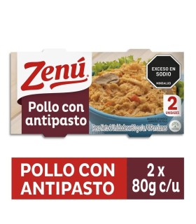 POLLO CON ANTIPASTO ZENU  2 LITROx80 GRAMOS