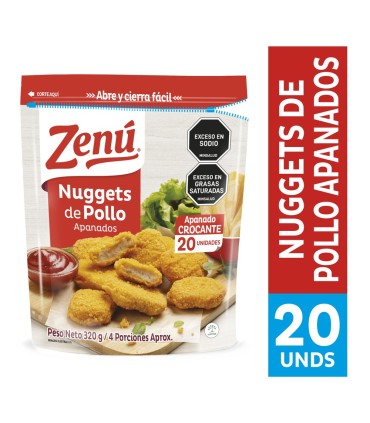 NUGGETS ZENU POLLO  BOLSA 320 GRAMOS