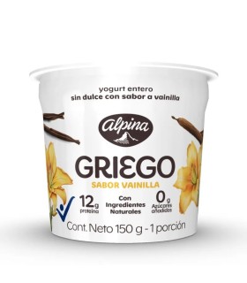 YOGURT ALPINA GRIEGO VAINILLA VS150GX UNIDAD
