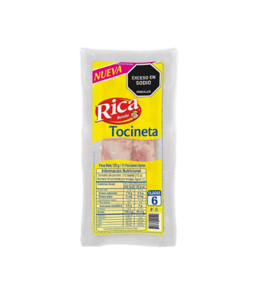 TOCINETA RICA PAQUETE125GR