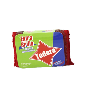 ESPONJA BRILLO ACERO TODERA X UNIDAD