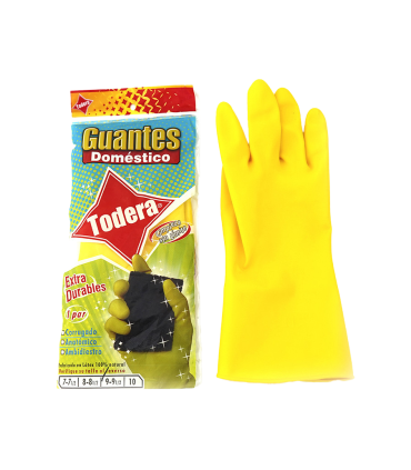 GUANTE DOMESTICO  TODERA AMARILLO T7