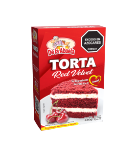 MEZCLA TORTA DE LA ABUELA RED VELVET X 450GR