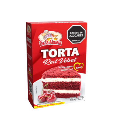 MEZCLA TORTA DE LA ABUELA RED VELVET X 450GR