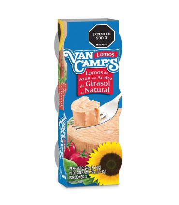 ATUN VAN CAMP S ACEITE LATA 80Gx3 UNIDAD
