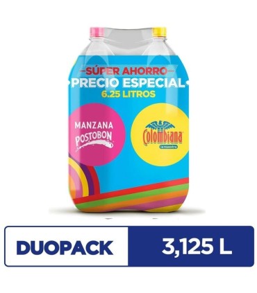 OFERTA GASEOSA POSTOBON BOTELLA 3.125 LITRO DUO