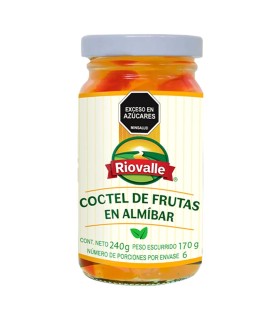 COCTEL DE FRUTAS RIOVALLE  FRASCO 240 GRAMOS