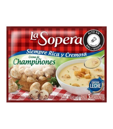 CREMA SOPERA CHAMPINON 3PORC  SOBRE 34G