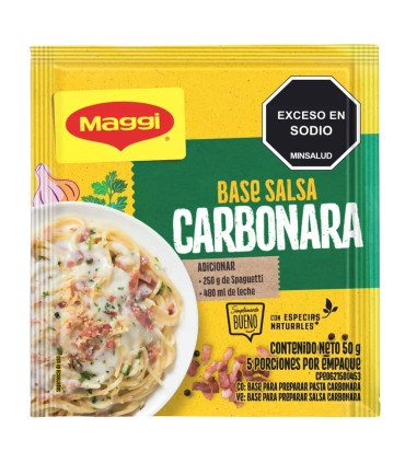 DELICIAS MAGGI CARBONARA  SOBRE 50 GRAMOS