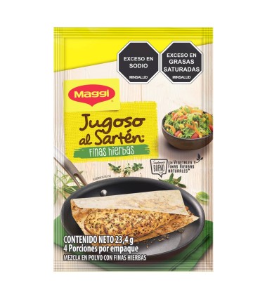 JUGOSO MAGGI SARTEN F.HIERBAS  SOBRE 23,4 GRAMOS
