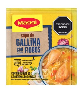 SOPA MAGGI GALLINA CON FIDEOS  SOBRE 52G