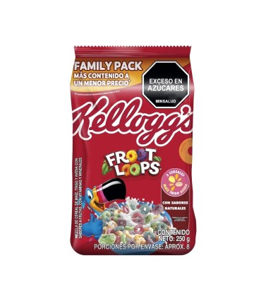 CEREAL FROOT LOOPS KELLOGS  BOLSA 250 GRAMOS