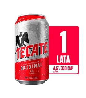CERVEZA TECATE LT330 MILILITROS