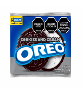 GALLETA OREO COOKIES&CREAM PAQUETE192GRGALLET