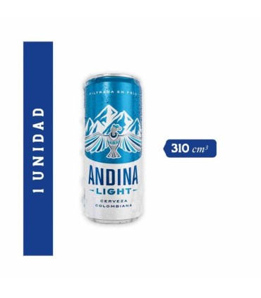CERVEZA ANDINA LIGHT LT310 MILILITROS