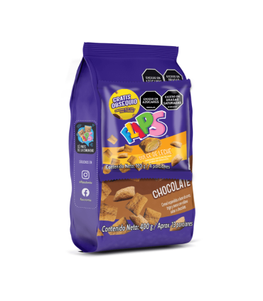 CEREAL FLIPS CHOCO x400GR GTS FLIPS 120 GRAMOS