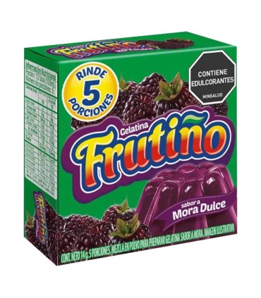 GELATINA FRUTINO MORA DULCE CJ14GR