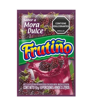 FRESCO FRUTINO MORA DULCE  SOBRE 10 GRAMOSx 2 LITRO