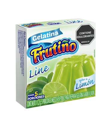 GELATINA FRUTINO LIMON LINE CAJA 11,2 GRAMOS