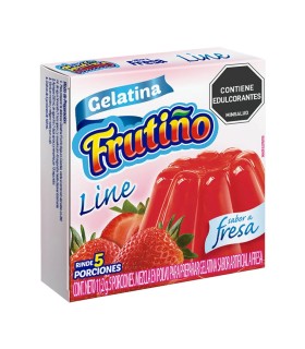 GELATINA FRUTINO FRESA LINE CAJA 11.2G
