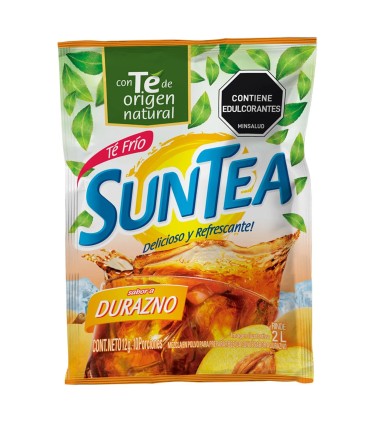 BEBIDA SUNTEA DURAZNO  2 LITROx12 GRAMOS