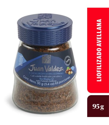 CAFE JUAN VALDEZ LIOFILIZADO AVELL  FRASCO 95G