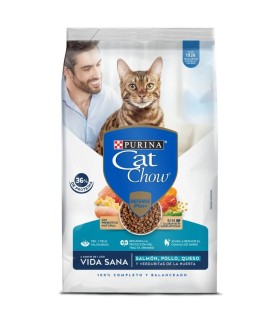 CAT CHOW SALMON POLLO VIDA SANA  BOLSA 450G