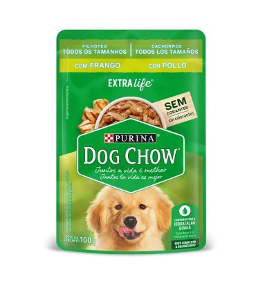 DOG CHOW CACHORROS POLLO DOYPACK 100 GRAMOS