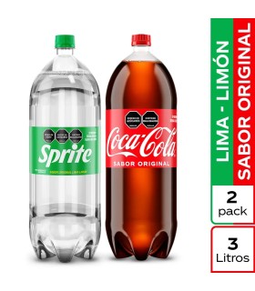 OFERTA GASEOSA COCACOLA  3 LITRO+SPRITE  3 LITRO P.ExU