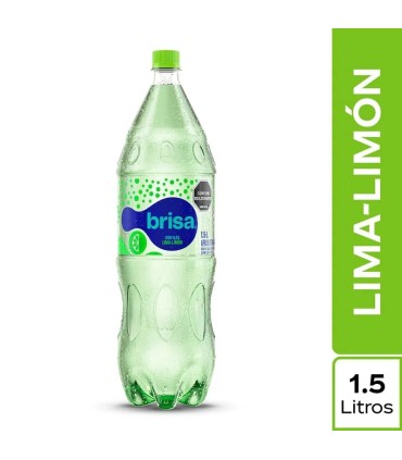 AGUA BRISA CON GAS LIMON PET1.5 LITROxUND