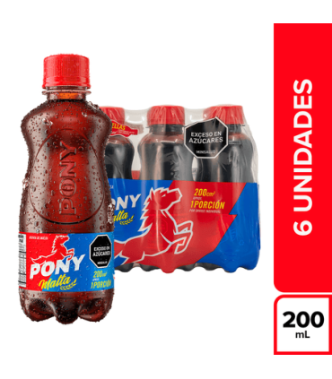 PONY MALTA SIXPACK PET200 MILILITRO