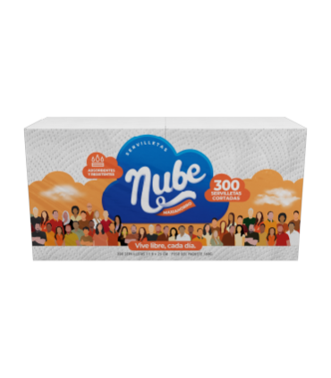 SERVILLETA NUBE BLANCA PAQ300HJx176 GRAMOS