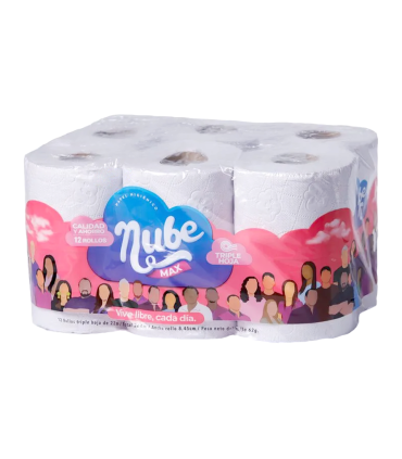 PAPEL HIGIENICO NUBE MAXx12ROLLOS