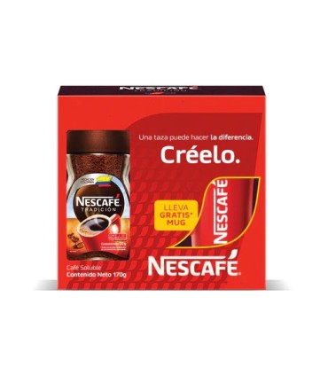 OFERTACAFE NESCAFE TRADICION FC170G+MUG