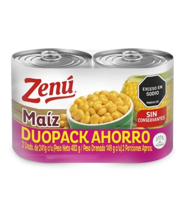 OFERTA MAIZ TIERNO ZENU LATA 248Gx2 UNIDAD P.ESP