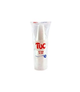 VASO DESECHABLE TUC BLANCO 7ONZx50 UNIDAD