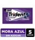 CHICLE TRIDENT MORA AZUL SOBRE 5 UNIDADx8,5 GRAMOS