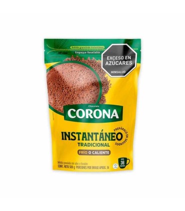 CHOCOLATE CORONA INSTANTANEO BOLSA 500GR