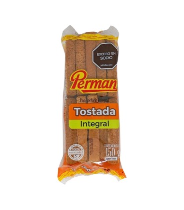 TOSTADA INTEGRAL PERMAN PAQUETE10UNDx150GR