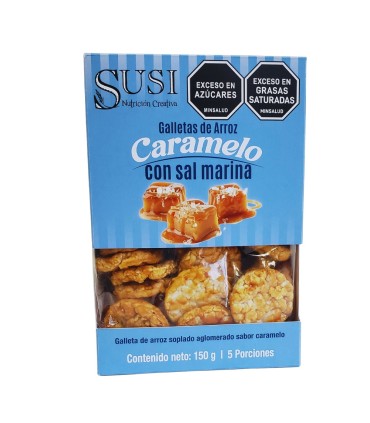 GALLETA SUSI ARROZ CARAMELO Y SAL x150GR