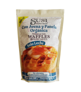 MEZCLA WAFFLE SUSI AVENA PANELA BOLSA 600GR