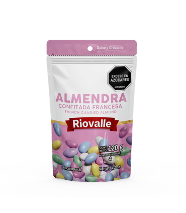 ALMENDRA RIOVALLE CONFITADA BOLSA 120GR
