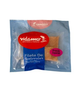 FILETE DE SALMON VIDAMAR BOLSA 450GRAMOS X UNIDAD
