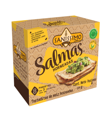 TOSTADITAS SALMAS SANISSIMO PAQUETE144GR