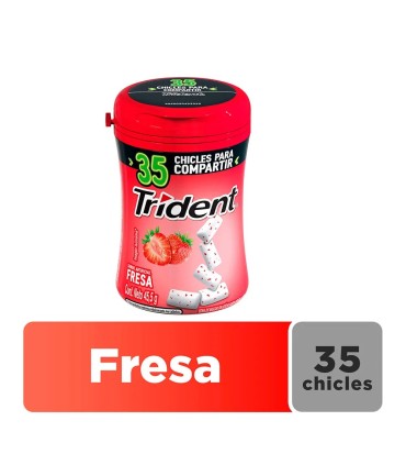 CHICLE TRIDENT FRESA BOTX45,5GR