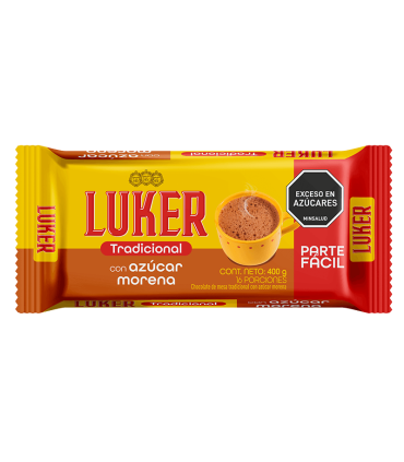 CHOCOLATE LUKER AZUCAR MORENA BR400G