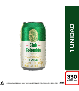 CERVEZA CLUB COLOMBIA TRIGO LT330 MILILITROS
