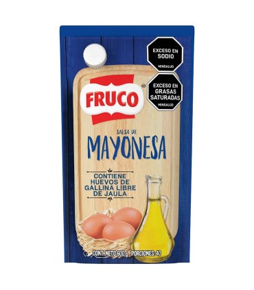 MAYONESA FRUCO DOYPACK600GRAMOS X UNIDAD